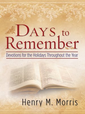cover image of Days to Remember